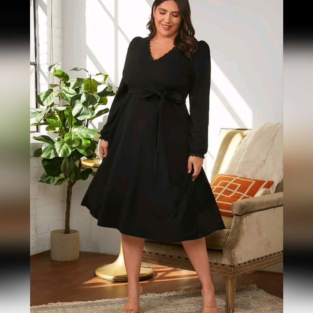 Black aline dress